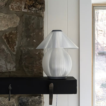 Opal 13" Modern Contemporary Plant-Based PLA 3D Printed Dimmable LED Table Lamp - JONATHAN Y